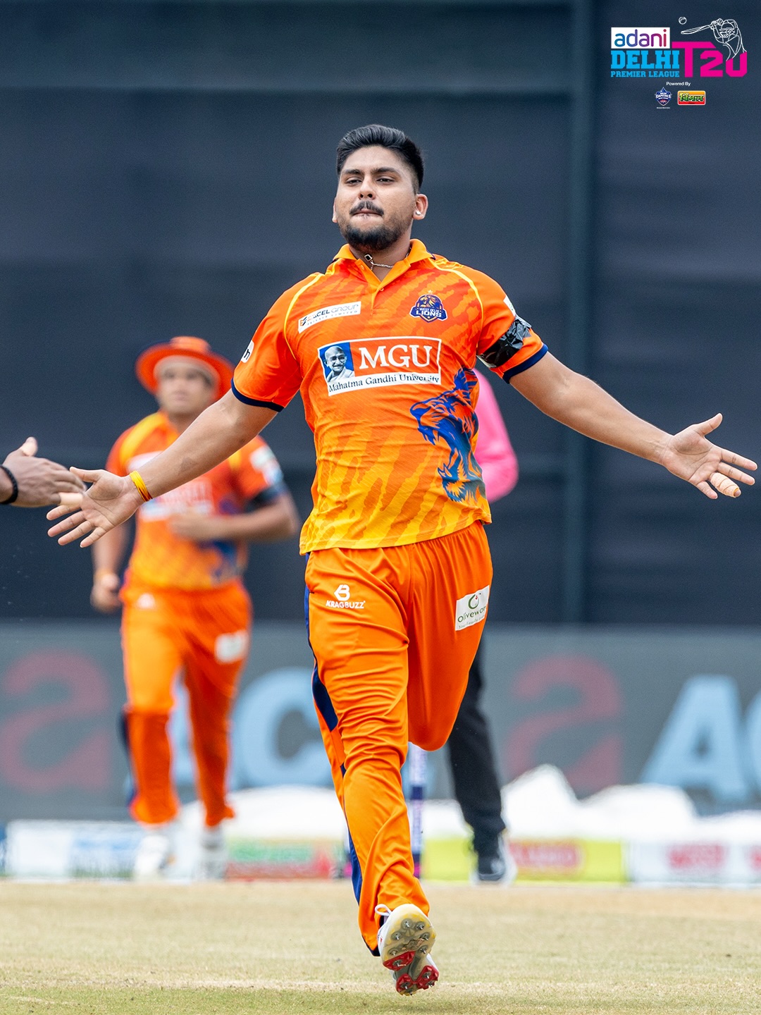 Cricket player celebrating